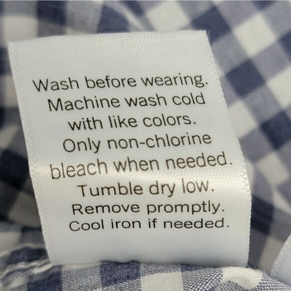 Apt.9 Premier Flex Slim Fit Plaid Button Down Shirt Long Sleeve Size L 16-16.5 - Picture 10 of 10